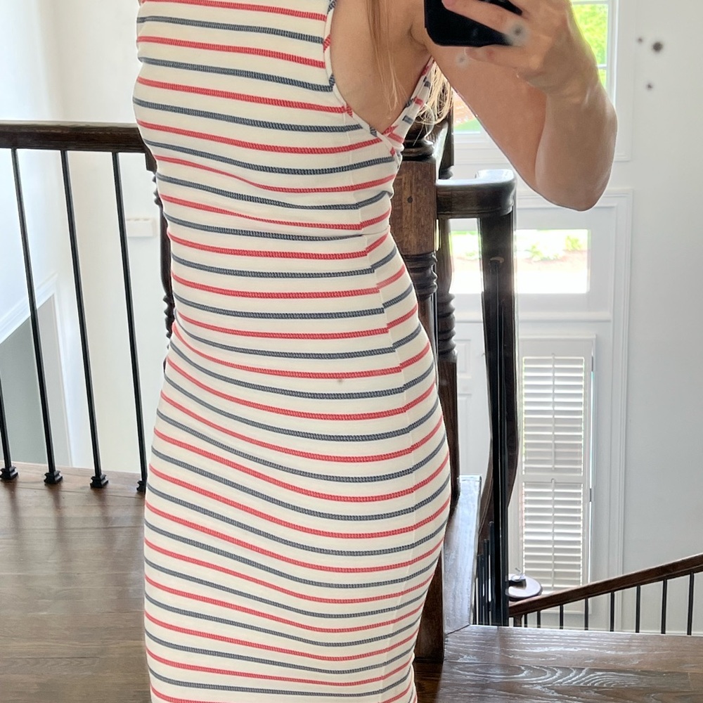Striped Sleeveless Dress